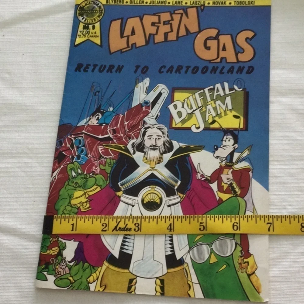 Comic Book Laffin Gas year 1987 by Black Thorn